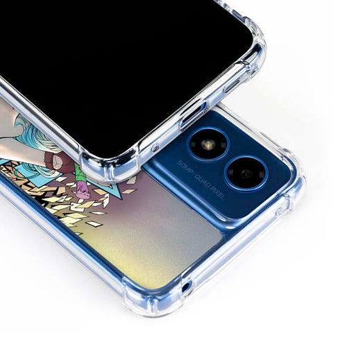 DC Comics Harley Quinn Action Pose Moto G 5G (2024) Clear Case